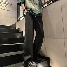 男潮流复古慵懒风直筒宽松男长裤KK290-P50，男装休闲裤，星座911-3