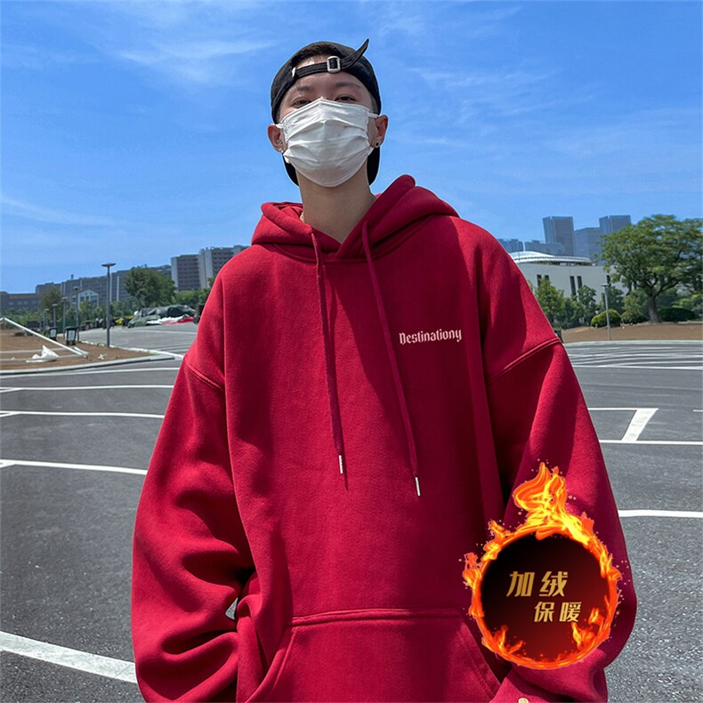 500克重磅秋冬美式加绒加厚卫衣外套DL1712常规特P35加绒特40,男装卫衣,电商A486