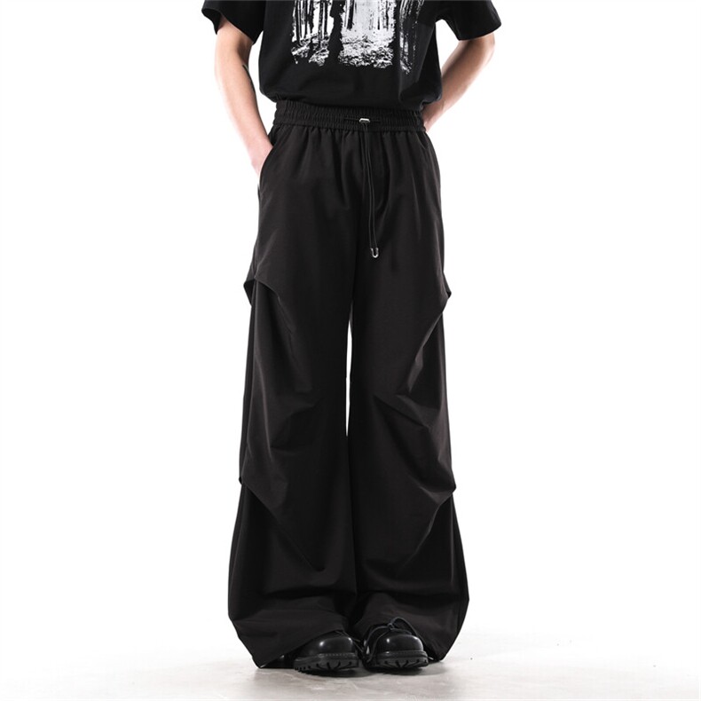 903-WK198-特P45   S-XXL   男女褶皱速干裤休闲降落伞裤4图片