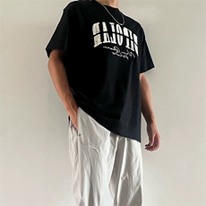万针全刺绣工艺抖音得物高品质260克重磅纯棉双纱美式高街短袖T恤，男装T恤，电商A486