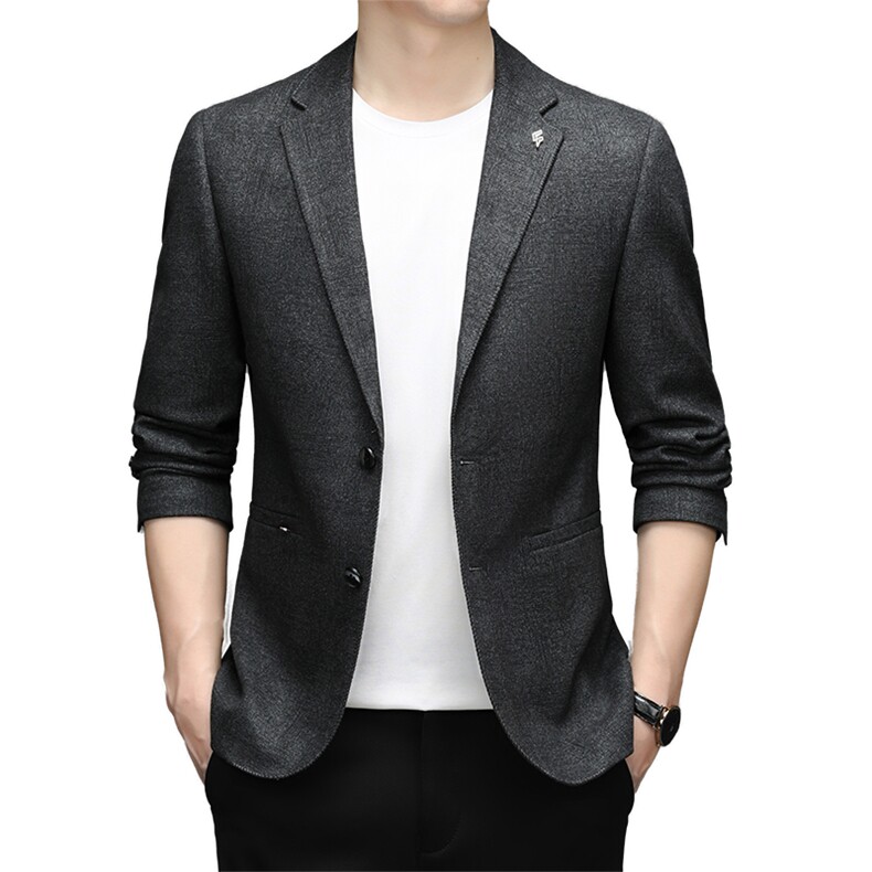 DJ3052钱塘2020-3新款商务休闲简约百搭中年男士西服外套P152,男装西服,钱塘207-3