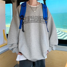 高品质！360克重磅秋季潮牌宽松圆领卫衣FY342p35加绒p45控58，男装卫衣，星座610B-1