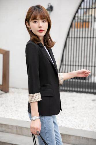 气质修身西装小外套，女装西装，水锦红