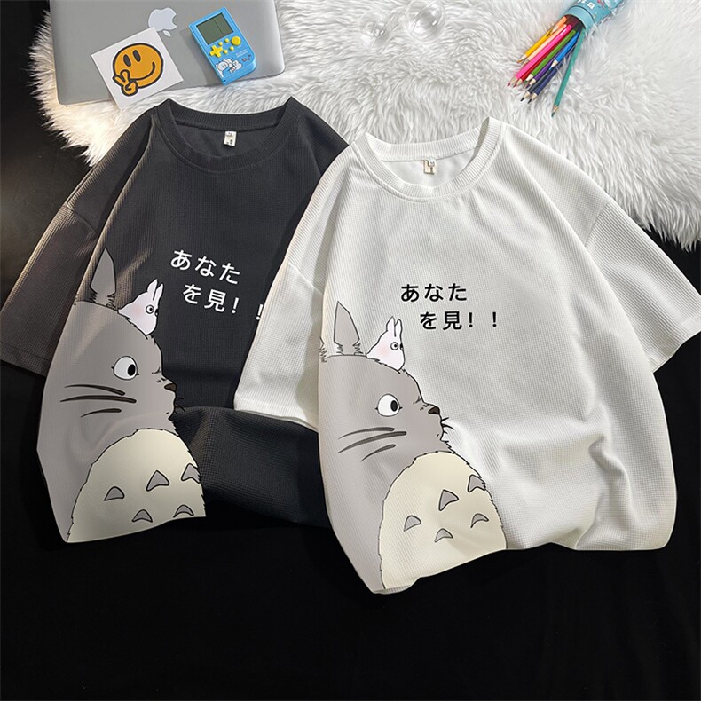 HT73150-P22 华夫格t恤男短袖男大码五分袖 毛毯图片