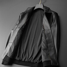 D-BST88111男式2023秋新款翻领修绵羊皮男皮夹克P710，男装皮衣，电商B360