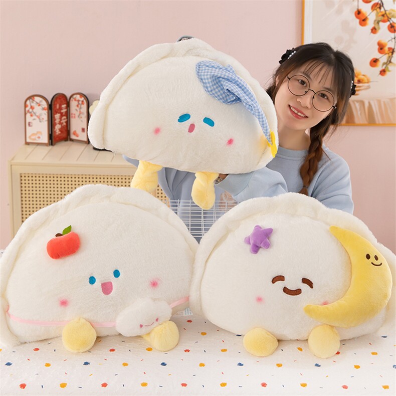网红新款饺子公仔可爱表情毛绒公仔搞怪卡通玩具女生玩偶生日礼物，创奇网供