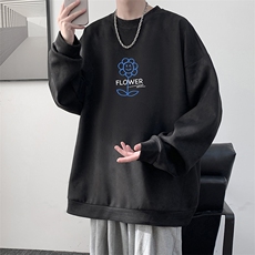 麂皮绒卫衣男大码重磅长袖t恤男JW81274-P35，男装卫衣，电商A040