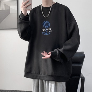 麂皮绒卫衣男大码重磅长袖t恤男 JW81274-P35图片