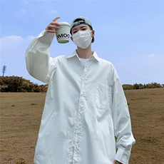 DC410-P35衬衫男早春秋季新款潮流ins高级感宽松新款长袖衬衣外套，男装衬衫，星座603-2