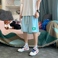 HD74264-P22华夫格短裤男大码宽松五分裤男直筒中裤，男装休闲裤，电商A040