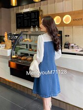 拼接连衣裙，女装连衣裙，梦由