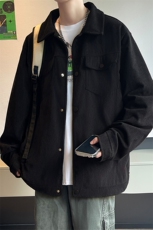 休闲夹克男士春秋季简约常规长袖青少年方领潮流新款JK2530P75，男装夹克，星座102B-1