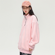奥粒绒外套基础纯色休闲百搭立领套头卫衣男女同款EY3661-P80，女装短外套，电商B306