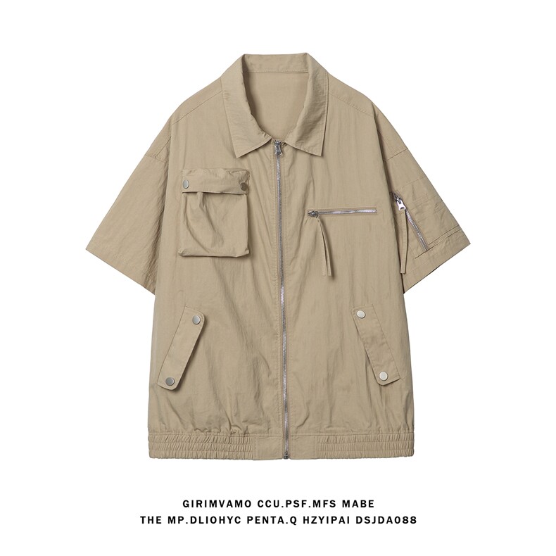 白底超电商A188-DW3401-TP70100聚酯纤维宽松短袖T恤衬衫控118，男装衬衫，电商A188