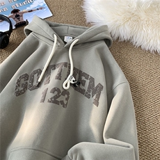 抖音得物高品质印花连帽卫衣常规款-B386-DB24特批55控85，男装卫衣，电商B386