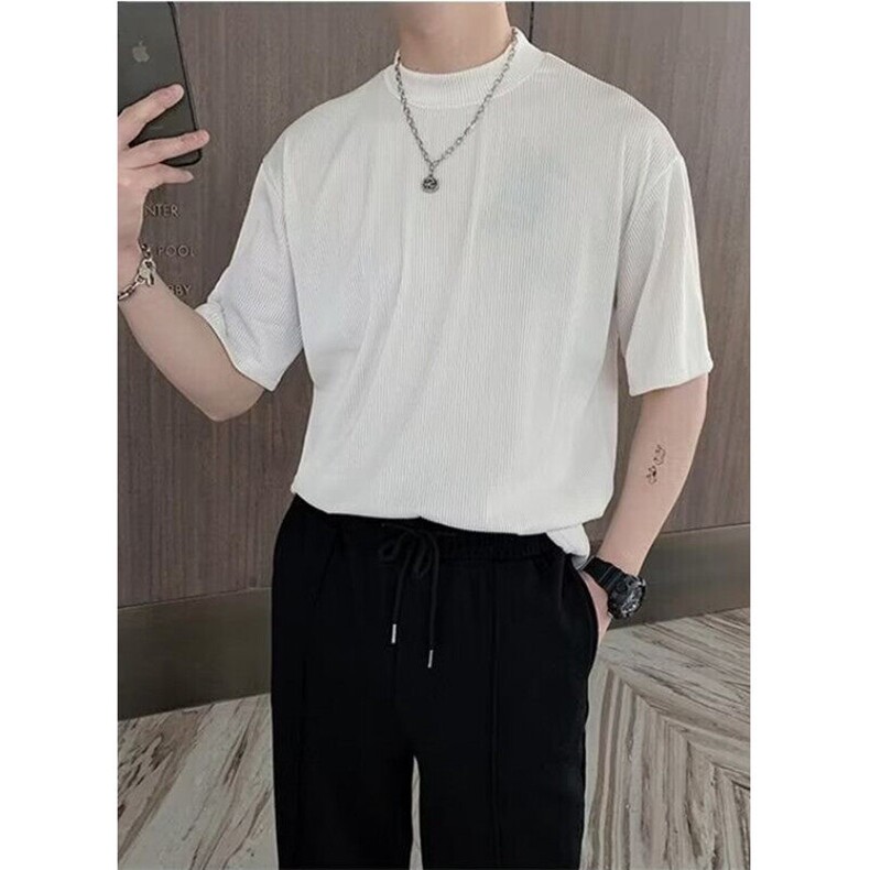 日常潮夏季男时尚潮牌圆领新款ins五分袖潮流T恤标准慵懒TT08，男装T恤，星座1116A（原606A-3）