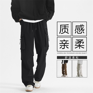 时尚工装裤新款潮牌宽松秋冬加绒休闲裤K211-特批-38加绒特批48图片