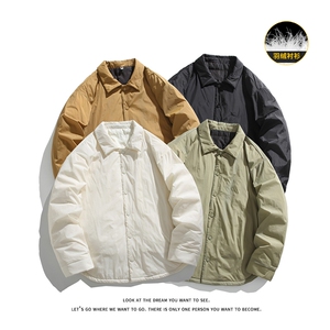 衬衫翻领羽绒服男轻薄时尚短款防寒保暖厚外套Y5870-P145【特价】图片