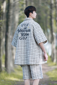 小香风套装设计短衬DCS9019P45短裤DK8797P40套装DT9029P85图片