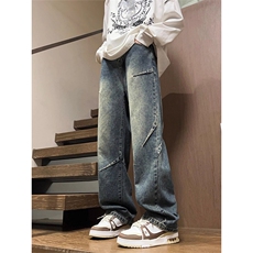 【XZ1112-1现货】美式直通牛仔裤加绒/不加绒男宽松P42Y367，男装牛仔裤，星座1112-1