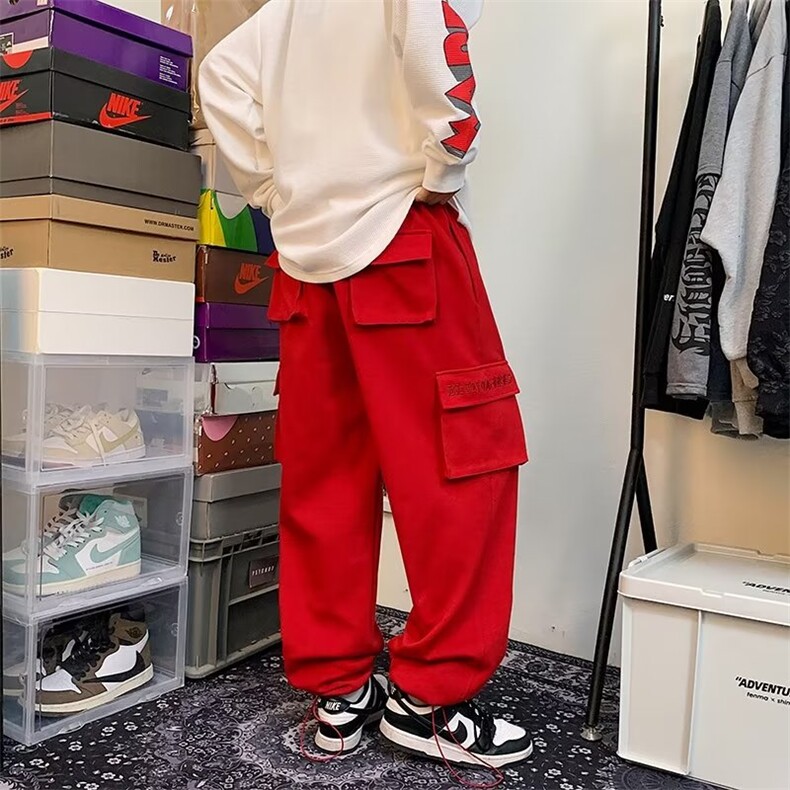 男秋季新款加绒港风休闲裤Ak63P48,男装休闲裤,星座1116-2
