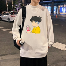 M18200-P45加绒款-P65半高领毛衣男士大码针织衫男毛线衣男，男装针织衫/毛衣，电商A040