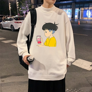 M18200-P45 加绒款-P65半高领毛衣男士大码针织衫男毛线衣男图片