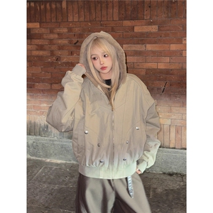 座山雕连帽保暖夹克冬季宽松美式cleanfit工装棉服M0529-P125图片