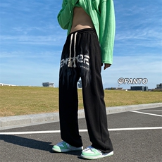 华夫格格休闲裤子男卫裤男抽绳长裤男束脚裤男C004*P30控58，男装休闲裤，星座227-2
