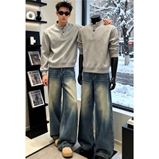 春季新款帅拼接长袖T恤男款cleanfit美式高街卫衣上衣LW0499-P38，男装T恤，星座1008