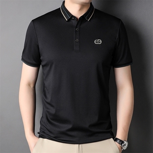 POLO衫男上衣半袖男装衣服男士体恤衫T恤潮牌休闲翻领爸爸短袖男图片