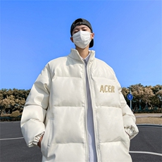 均可提供短视频高品质港风胶带百搭PU皮加厚棉衣PM35-p110控148，男装棉衣，星座508（原C305）