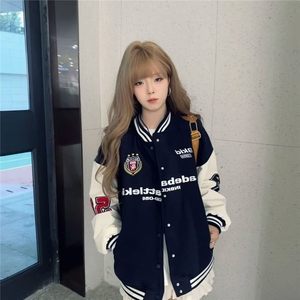 2024新款男女春情侣秋季棒球服外套洋气秋装夹克时髦上衣休闲外套图片