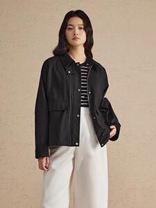 工装短外套女春季新款小个子休闲宽松简约上图片