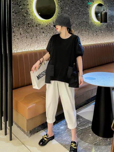 现货长款拼接上衣，女装，琼卿格