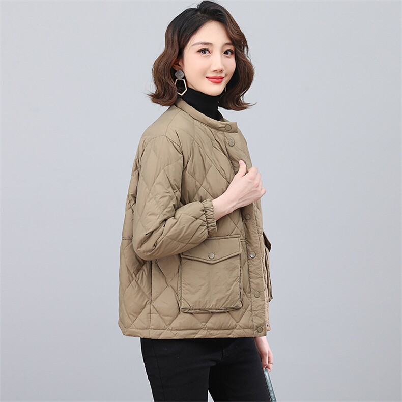 全年备货不下架~2023冬季新款时尚短款羽绒服轻薄外套,女装羽绒服,忆绮罗