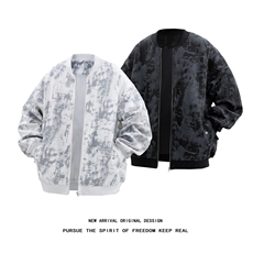 JK5063/P65春装新款不起球不掉色卫衣男夹克棒球服宽松大码外套，男装夹克，电商A141