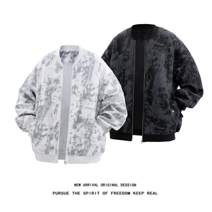JK5063/P65春装新款不起球不掉色卫衣男夹克棒球服宽松大码外套图片