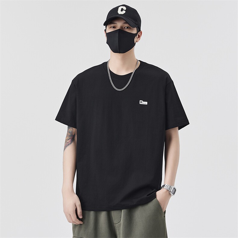 男士短袖T恤夏季新款时尚百搭休闲运动圆领半袖上衣T2202-P38控69，男装T恤，电商A237