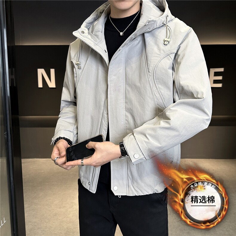 3916P1352025新款棉服加棉冲风衣夹克棉衣外套控卷后195,男装夹克,星座414（原B263）