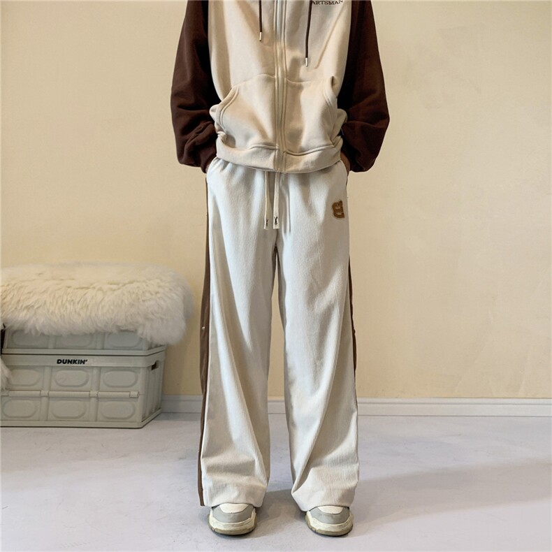 24春秋款季束脚裤男宽松双面摇粒绒百搭休闲裤YK231-P45控68,男装休闲裤,电商B370