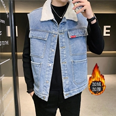 MJ208J-P68-限价98M-5XL现货男士得物马夹背心外套牛仔cityboy，男装背心/马甲，星座103A