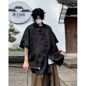 提花唐装衬衫夏季2024新款 C5104 P38图片