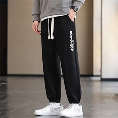 常年现货量大13元春装新款大码男士休闲印花运动束脚长裤K918-P15，男装休闲裤，星座1816-2（原1210–2）