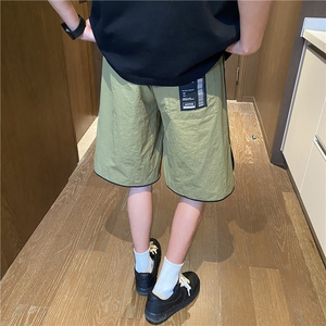 夏季新款速干百搭按扣设计宽松休闲五分裤B315-K24148-特p30控58图片