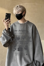 量大优可提供视频麂皮绒卫衣圆领HD019-1-LPYL4112-P30，男装卫衣，电商019-1