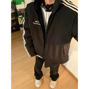 网络图现货！立领条纹短款棉服外套高级设计感运动棉服RJY65-P90图片