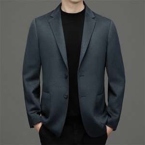 BW63695钱塘2020-2冬季新款商务休闲厚款中年男士毛呢外套P350图片