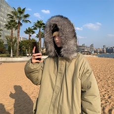 MM48040-P130冬季大毛领棉衣男士大码加厚棉袄男棉服，男装棉衣，电商A040