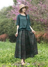 夏季新款苎半裙，上衣，女装半身裙，恋上菲曼